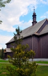 Mętków. Barokowy, drewniany kościół M.B.Częstochowskiej.
