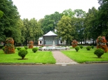 Szczecinek - Park miejski, widok na muszl
