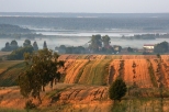Krajobrazy Roztocza. Widok na dolin Wieprza