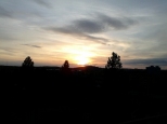 Zachód słońca. Obserwacje z mojego balkonu.