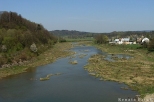 Rzeka San widziana z zapory w Myczkowcach