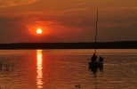 Jezioro Necko o zachodzie słońca