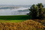 Poranna mgła nad doliną Szeszupy.