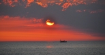 Wschód słońca nad Morzem Bałtyckim