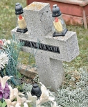 na cmentarzu w Boboluszkach