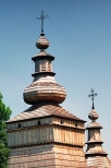 Skwirtne - kopuły cerkwi. Beskid Niski
