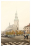 Kalisz - w jesiennej szacie ... Sanktuarium w. Jzefa we mgle ...