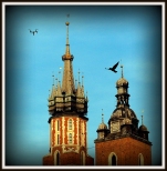 Wieże kościoła Mariackiego  w Krakowie