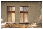 Kalisz - ślady po kulach na ścianie budynku przy ul. Kazimierzowskiej, za okupacji Wilhelm Gustloff Strasse