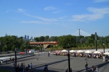 Warszawa - Szybka Kolej Miejska, widok z Narodowego Stadionu