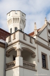 Pałac Sroczyńskich, strona wschodnia, wieża południowa - wyższa