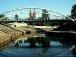 rzeka Zgłowięczka we Włocławku przy ujściu do Wisły.