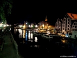 Bydgoszcz - nabrzee rzeki Brdy noc
