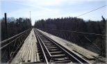 Most kolejowy nad jeziorem Pilchowickim