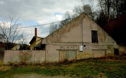 Doły Biskupie - fabryka tektury Witulin, majątek rodziny W.Gombrowicza