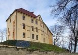 Zamek piastowski w Oświęcimiu od strony Starówki.