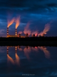 Krajobraz industrialny - elektrownia Bełchatów