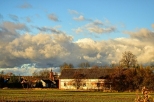 jesienna panorama wsi