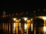 Most lsko-Dbrowski, w tle bazylika na Pradze