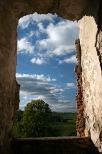 Zamek Krzyżtopór - widok z okna (jednego z 365 zamkowych okien)