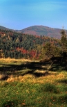 Beskid Mały jesienią. Widok na Hrobaczą Łąkę- 828m