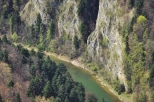 Widok na przełom Dunajca ze szczytu Sokolicy. Jeden z najbardziej spektakularnych widoków w naszym kraju
