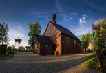Węglewo - drewniany kościół św. Katarzyny zbudowany w 1818 roku.