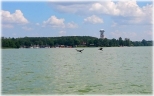 Pływanie kajakiem po jeziorze Wda