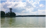 Pływanie kajakiem po jeziorze Wda