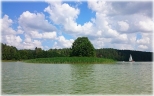 Pływanie kajakiem po jeziorze Jelenim