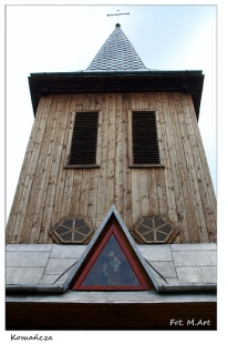 Komańcza - drewniany kościół parafialny w Komańczy p.w. św. Józefa