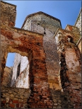 Zamek w  Siewierzu -fragment murw obronnych