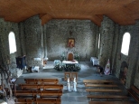 Wnętrze cerkwi w Łopience