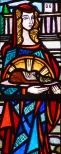 Bazylika p.w. Ścięcia św. Jana Chrzciciela ...fragment witraża z prezbiterium