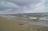 Krynica Morska - Plaża w deszczu