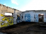 Graffiti w byłym młynie