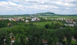 Panorama Gry w. Doroty w Grodcu. Widok z zamku w Bdzinie.