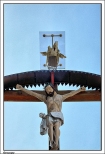 Droszew - cmentarz katolicki, krzyż wykonany przez Pawła Brylińskiego