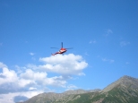 Helikopter na Hali Gsienicowej