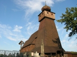 Drewniany kościół w Wiśle Małej z II poł. XVIII wieku.