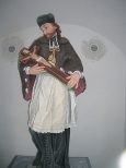 Jan Nepomucen z kaplicy w Pawlowicach