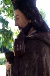 Drewniana figura Jana Nepomucena na rynku w Czchowie