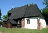 Drewniany kościół Trójcy Świętej w Baldwinowicach.