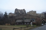 Zamek w Odrzykoniu k. Krosna- rzut na wprost