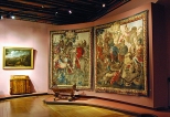 Arrasy w sali renesansu w muzeum w Pieskowej Skale.