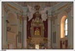 Złotniki - kaplica p.w. Najświętszej Marii Panny, wnętrze z obrazem MB Złotnickiej