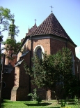Tył kościoła Klaryski pw. Wniebowzięcia Najświętszej Maryi Panny w Bydgoszczy