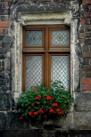 Wiślica - gotyckie okno w domu Długosza