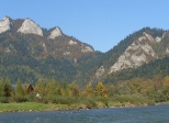 Spyw Dunajcem - widok na Trzy Korony