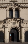 Krakw-Kazimierz. Wejcie do synagogi Tempel.